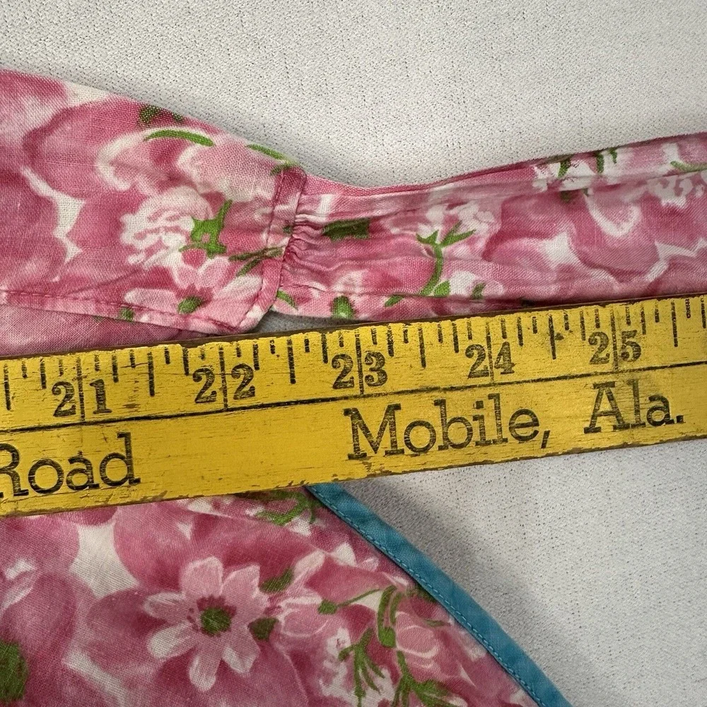 Homemade Half Apron Floral Skirt Tie In The Back‎